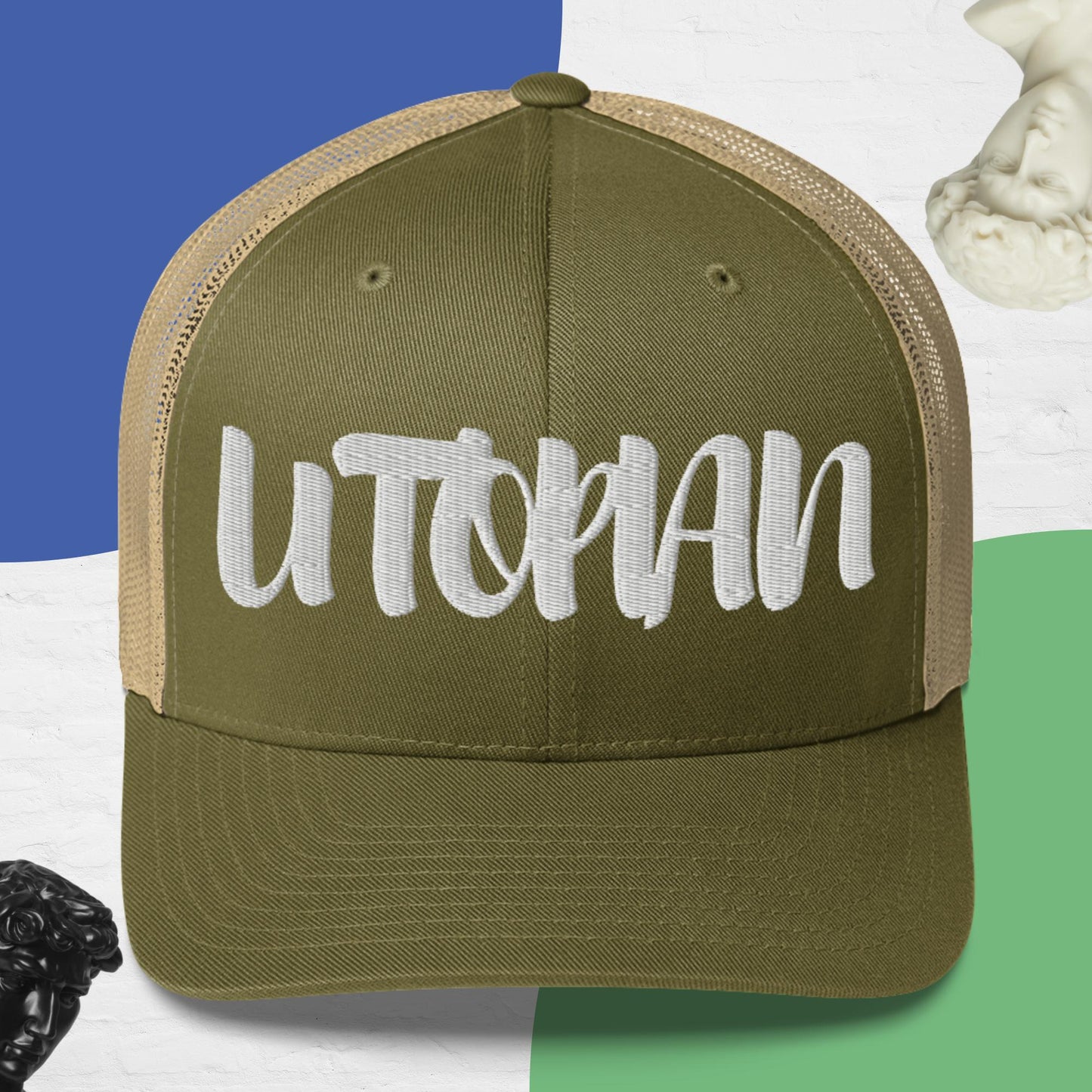 Embroidery utopian Cap